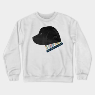 Preppy Madras Black Labrador Retriever Silhouette Crewneck Sweatshirt